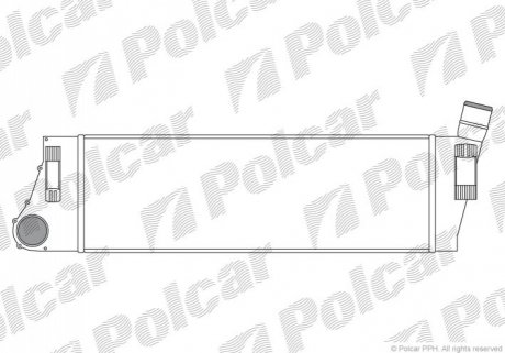 Интеркулер Renault Grand Scenic, Megane 1.5D/1.9D/2.0 09.02- Polcar 6012J8-1 (фото 1)