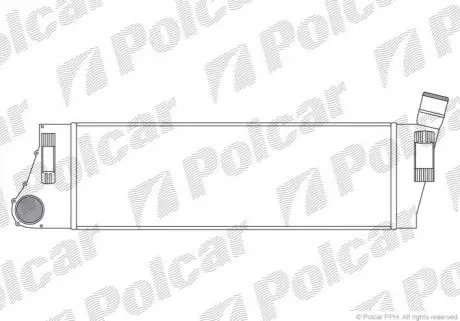 Інтеркулер Renault Grand Scenic, Megane 1.5D/1.9D/2.0 09.02- Polcar 6012J8-1