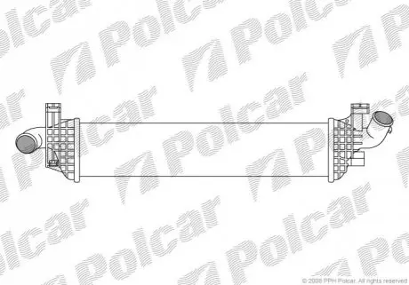 Радіатор повітря (Інтеркулер) Polcar 9042J8-1