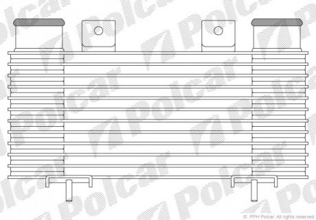 Радіатор повітря (Інтеркулер) Polcar 3268J8-1