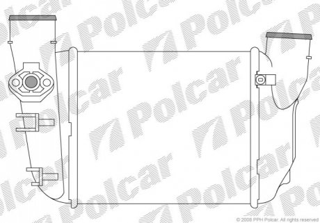 Радиатор воздуха (интеркулер) Polcar 1325J81X