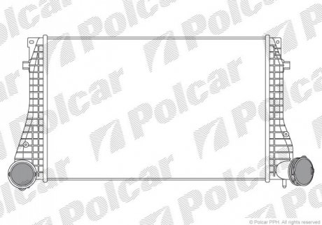 Радиатор воздуха (интеркулер) Polcar 1323J8-6 (фото 1)
