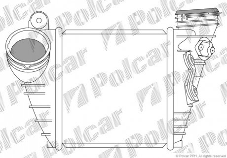 Радиатор воздуха (интеркулер) Polcar 1323J8-2 (фото 1)