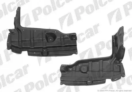 Защита под двигатель левый Polcar 810534-5