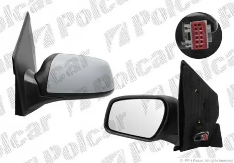Дзеркало зовнішнє лівий Polcar 3237514E