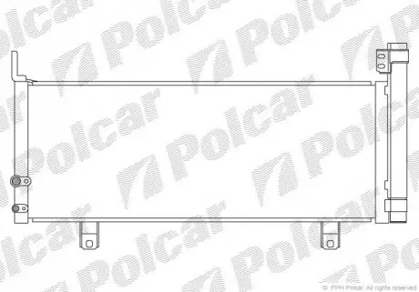 Радиатор кондиционера Polcar 8138K8C3