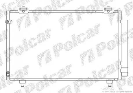 Фото радіатор кондиціонера Polcar 8115K8C1 Радіатор кондиціонера Polcar 8115K8C1