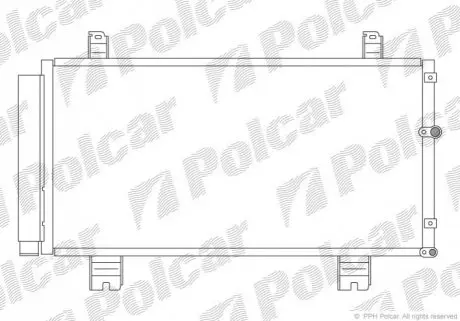 Радиатор кондиционера Polcar 8011K8C1