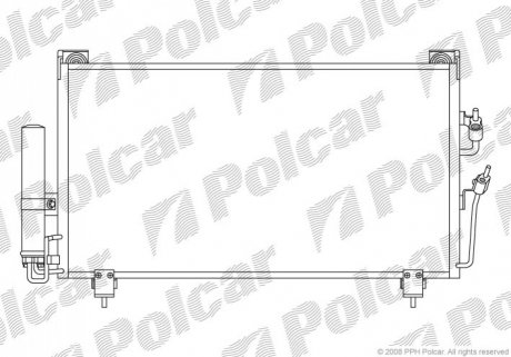 Радіатор кондиціонера Polcar 5265K8C1