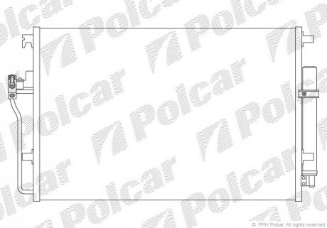 Радиатор кондиционера Polcar 5065K8C1S