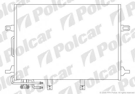 Радиатор кондиционера Polcar 5016K8C1