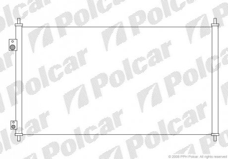 Радиатор кондиционера Polcar 3825K8C3 (фото 1)