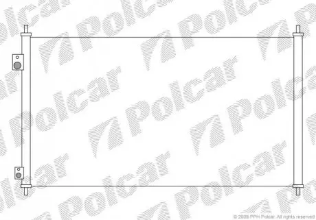 Радіатор кондиціонера Polcar 3825K8C3