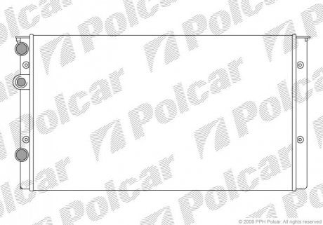 Радіатор охолодження Polcar 953808A6