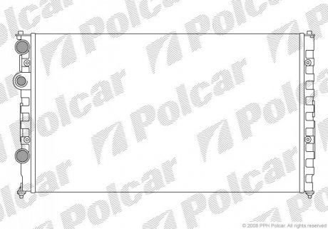 Радиатор охлаждения Polcar 952408A4 (фото 1)