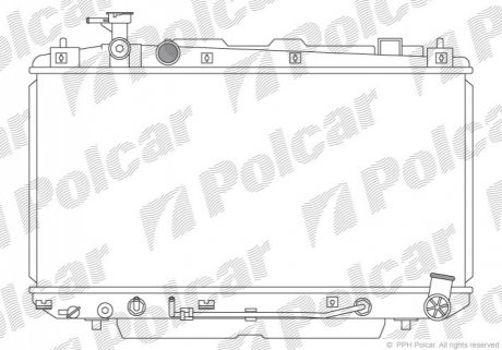 Радиатор охлаждения Polcar 814608-2