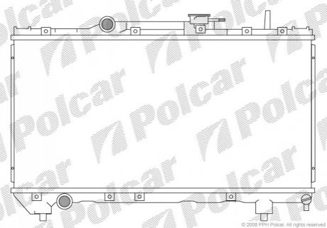 Радіатор охолодження Polcar 812208-1 (фото 1)