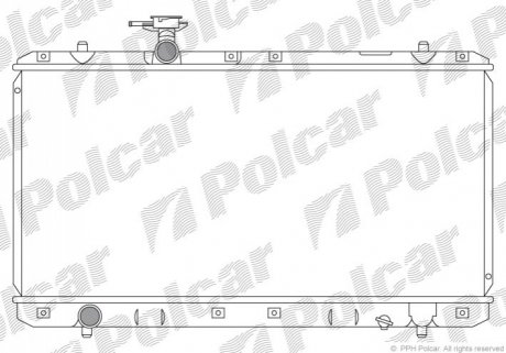 Радиатор охлаждения Polcar 741408-1 (фото 1)