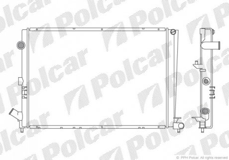Радиатор охлаждения Polcar 603208A2 (фото 1)
