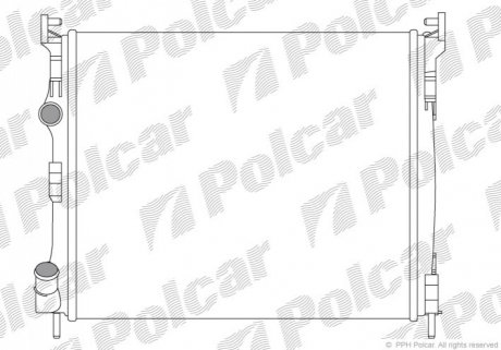 Радиатор охлаждения Polcar 601608A3
