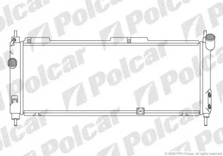 Радиатор охлаждения Polcar 555508A4