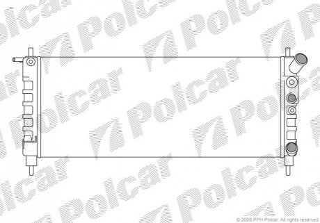 Радіатор охолодження Polcar 555508-5