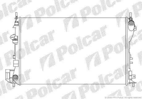 Радиатор охлаждения Polcar 551808-1