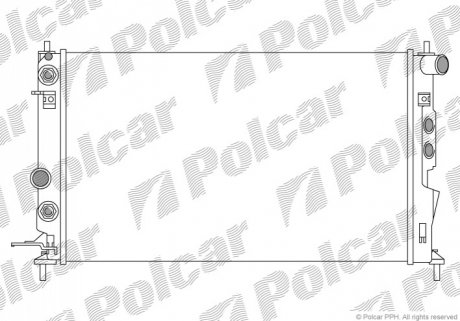 Радіатор охолодження Polcar 551608A3