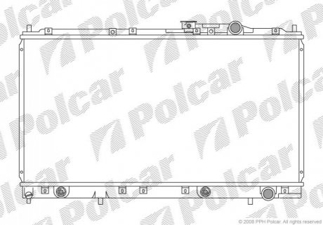 Радіатор охолодження Polcar 522108-5 (фото 1)