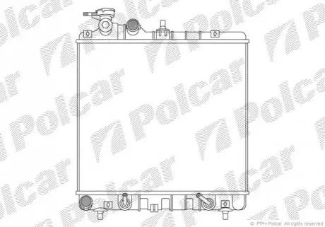 Радіатор охолодження Polcar 404008-1