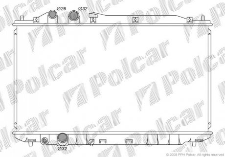 Радиатор охлаждения Polcar 3829081K