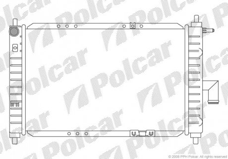 Радіатор охолодження Polcar 290208A3