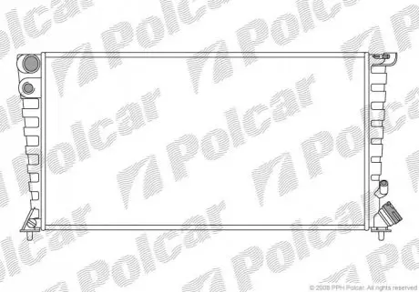 Радиатор охлаждения Polcar 232608A5
