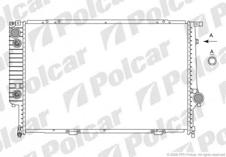 Радіатор охолодження Polcar 201508-8 (фото 1)