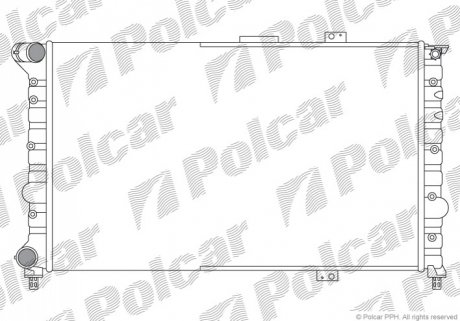 Радиатор охлаждения Polcar 140708A1 (фото 1)