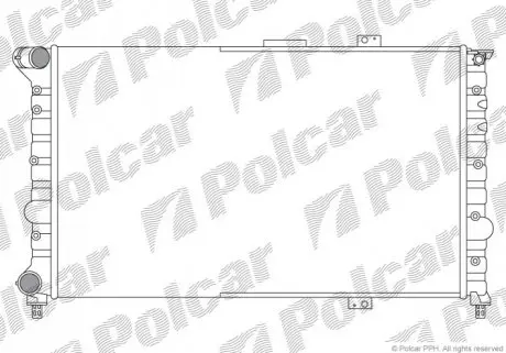 Радиатор охлаждения Polcar 140708A1
