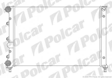 Радиатор охлаждения Polcar 140408A3