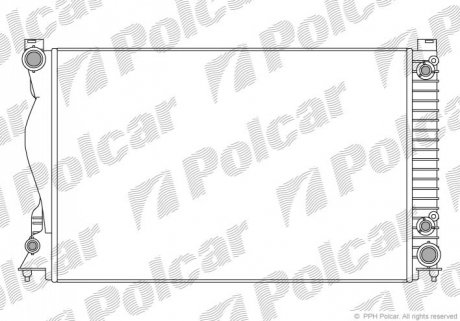 Радиатор охлаждения Polcar 133808-2