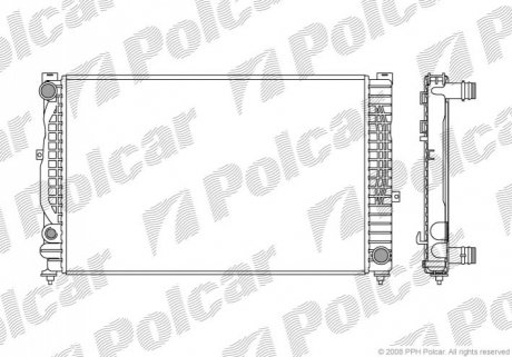 Радіатор охолодження Polcar 132408-5