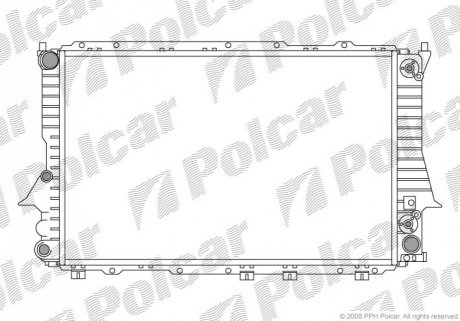 Радіатор охолодження Polcar 131608A8