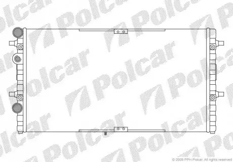 Радиатор охлаждения Polcar 671608A1