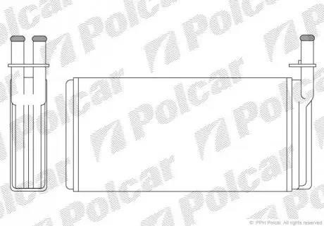 Радіатор обігріву Polcar 6521N8-1