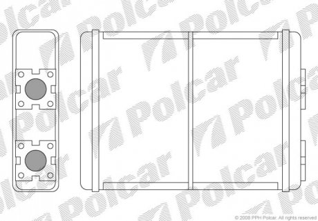 Радиатор обогрева Polcar 3250N8-1