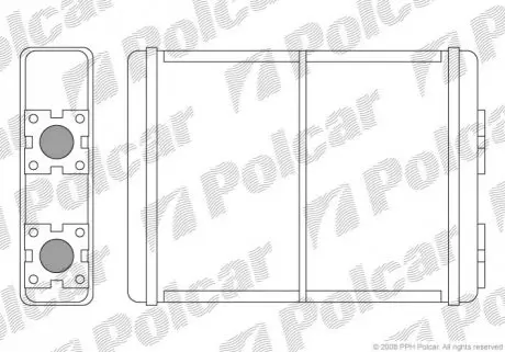 Радиатор обогрева Polcar 3250N8-1