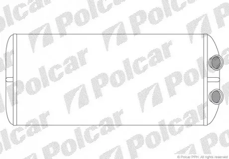 Фото радіатор опалення салону CITROEN BERLINGO 1.6-2.0D 12.99- Polcar 2329N8-3 Радіатор опалення салону CITROEN BERLINGO 1.6-2.0D 12.99- Polcar 2329N8-3