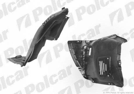 Подкрылок правый Polcar 2040FP-1 (фото 1)