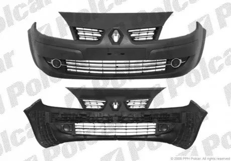 Бампер передній Polcar 60720711