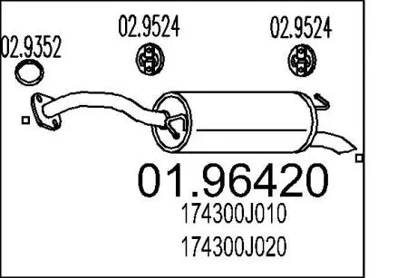 Глушитель MTS 01.96420
