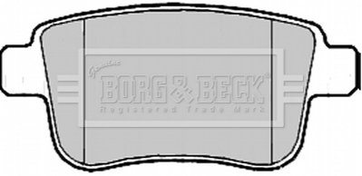 Комплект тормозных колодок, дисковый тормоз BORG & BECK BBP2185