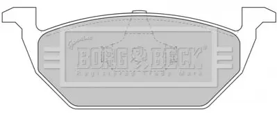Комплект тормозных колодок, дисковый тормоз BORG & BECK BBP1618